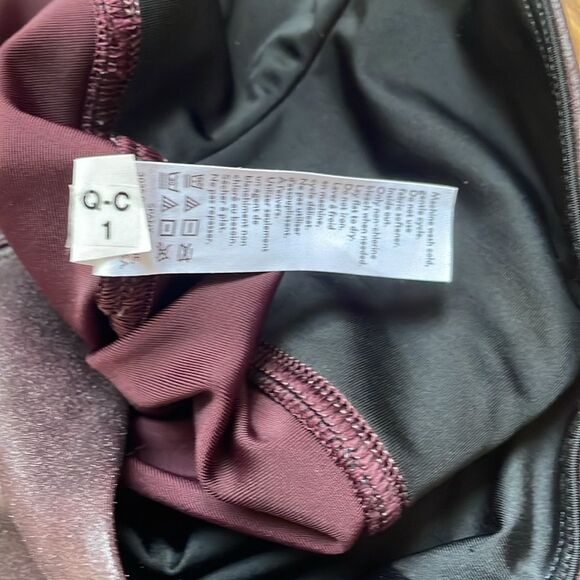 Spanx Faux Leather Leggings in Color Wine Size L NWOT - Picture 7 of 12